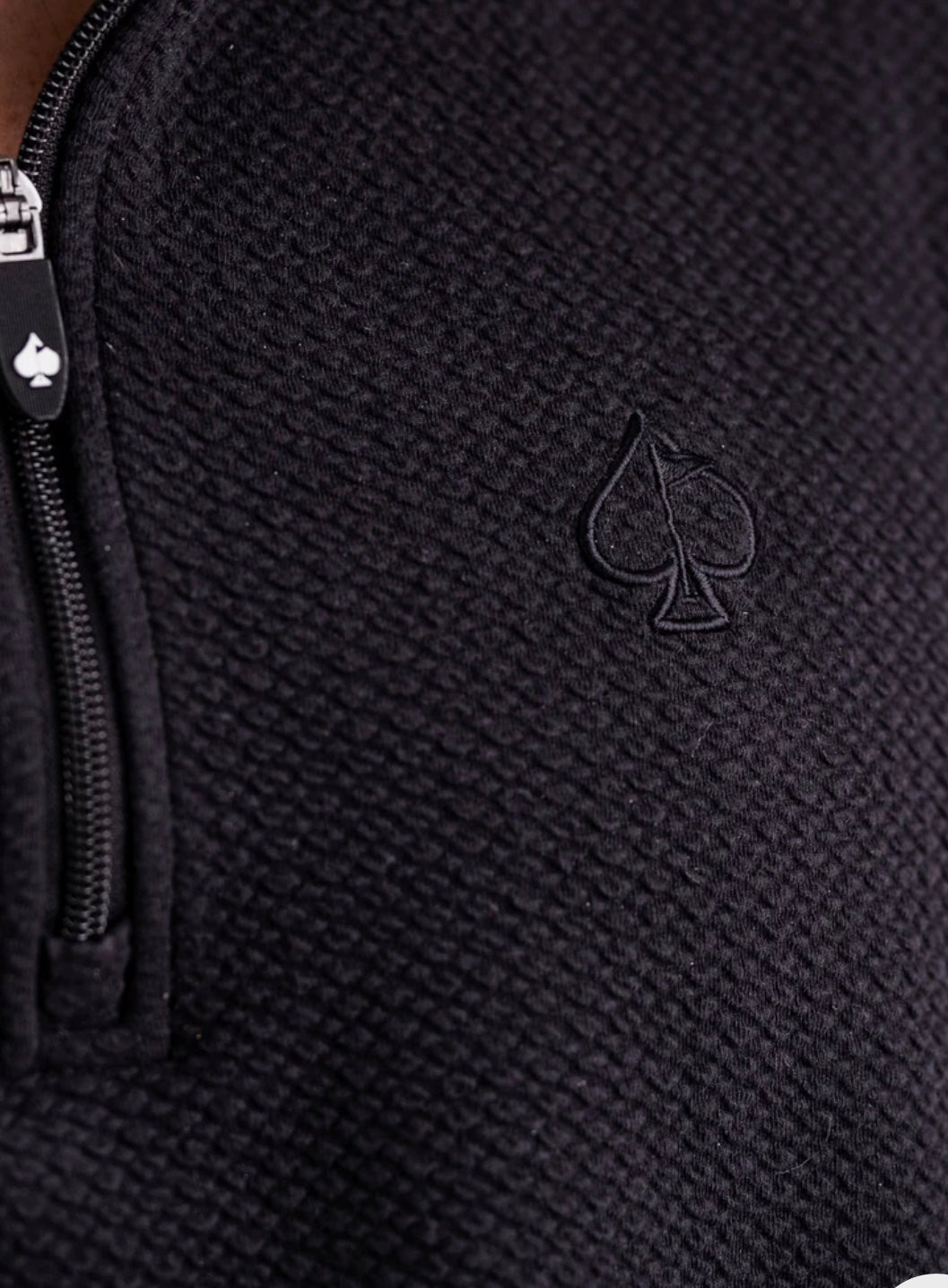 Player preferred waffle knit pullover black image 3
