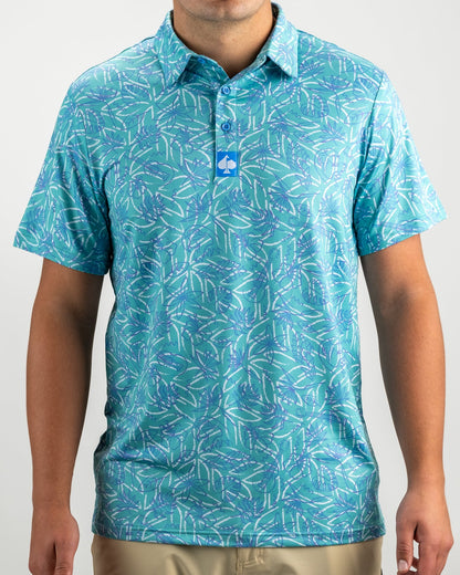 Margaritaville 5 O'Clock Ocean Polo Shirt - XL image