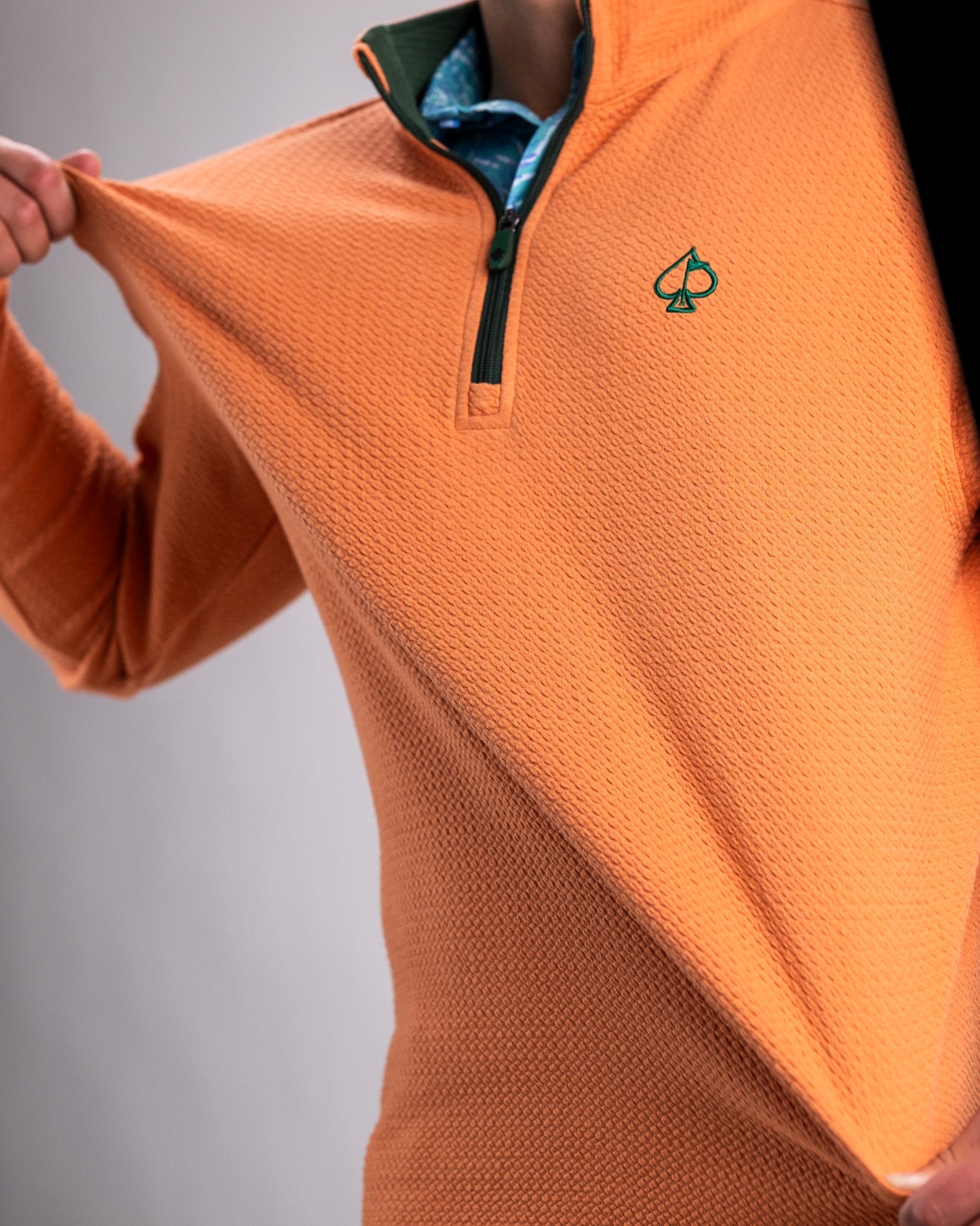 Player Preferred Waffle Knit Pullover - Pumpkin image 3