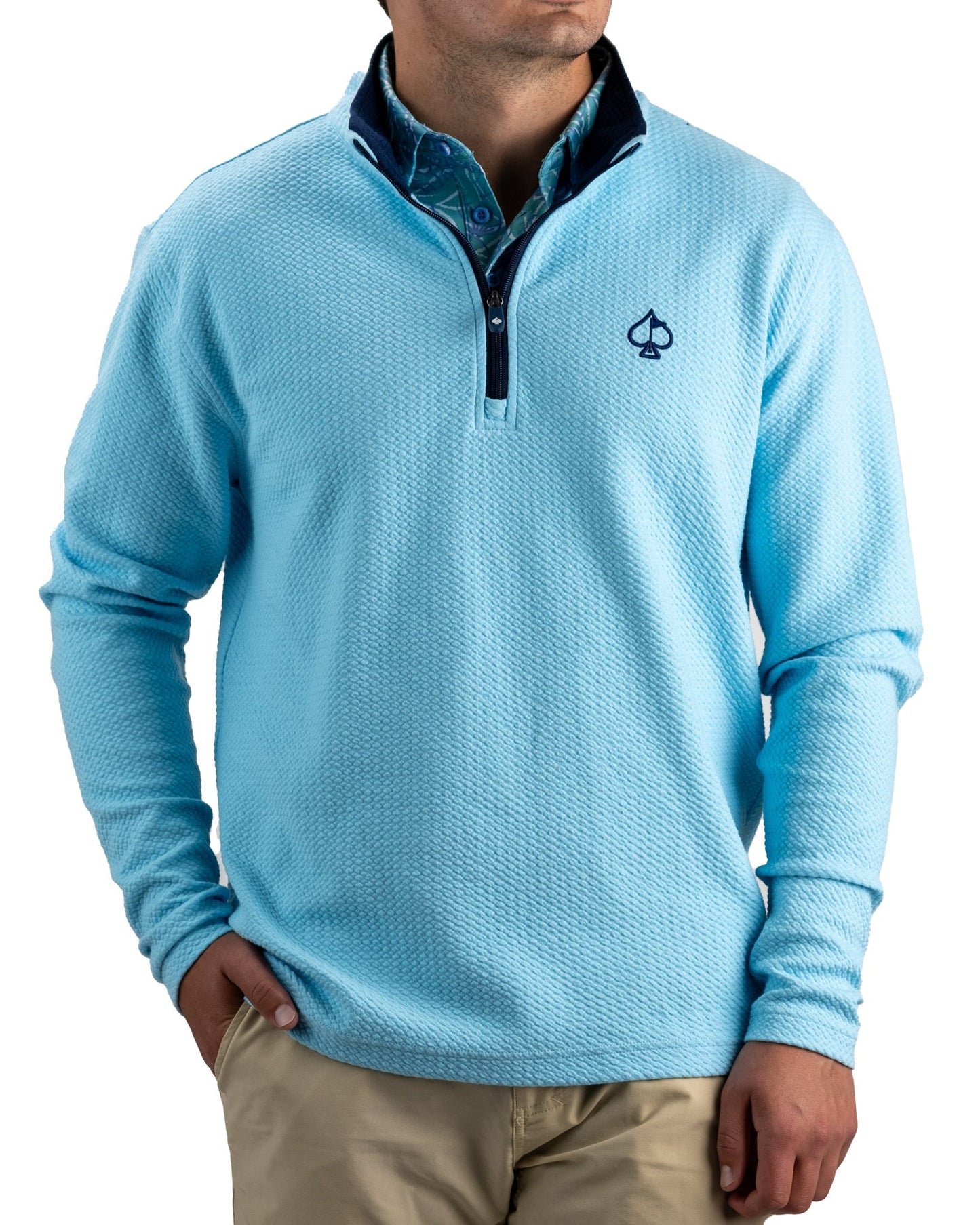 Player Preferred™ Waffle Knit Pullover - Sky Blue - XXL image