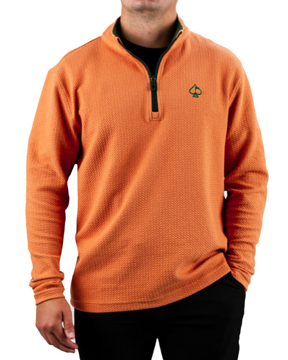 Player Preferred Waffle Knit Pullover - Pumpkin image 0