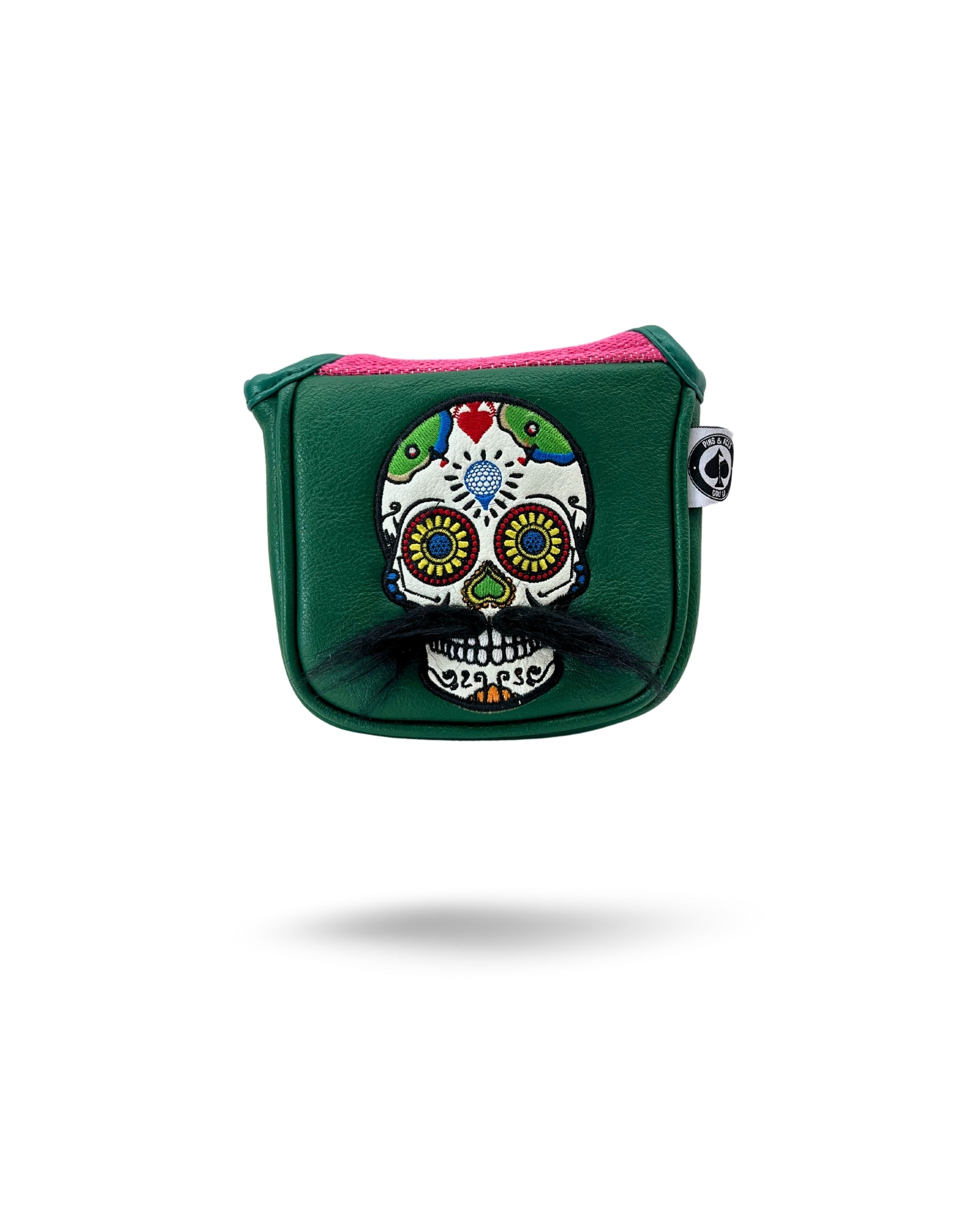 Mustache Sugar Skull - Mallet Putter Cover image 0