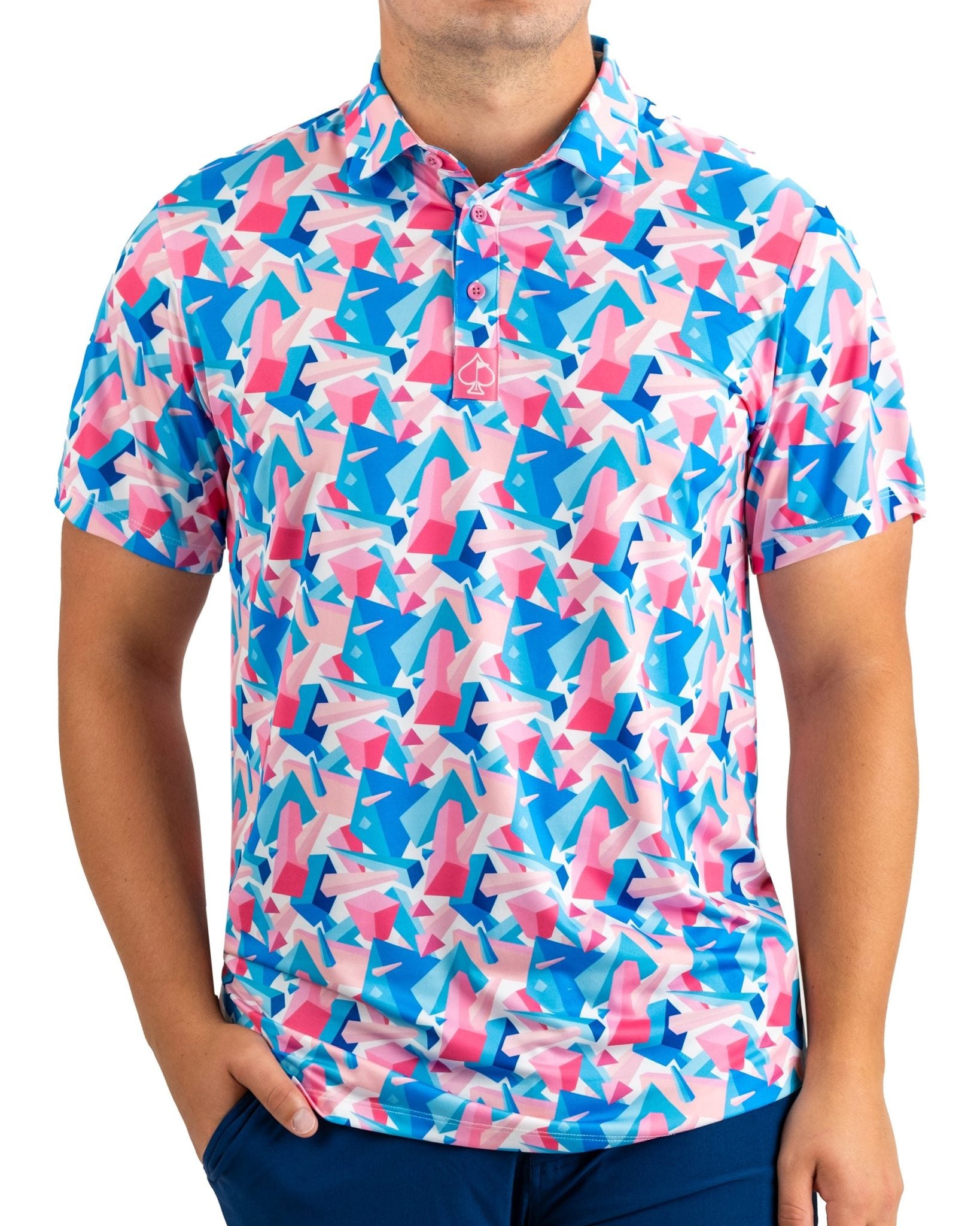 Floating Geo Polo Shirt image 0