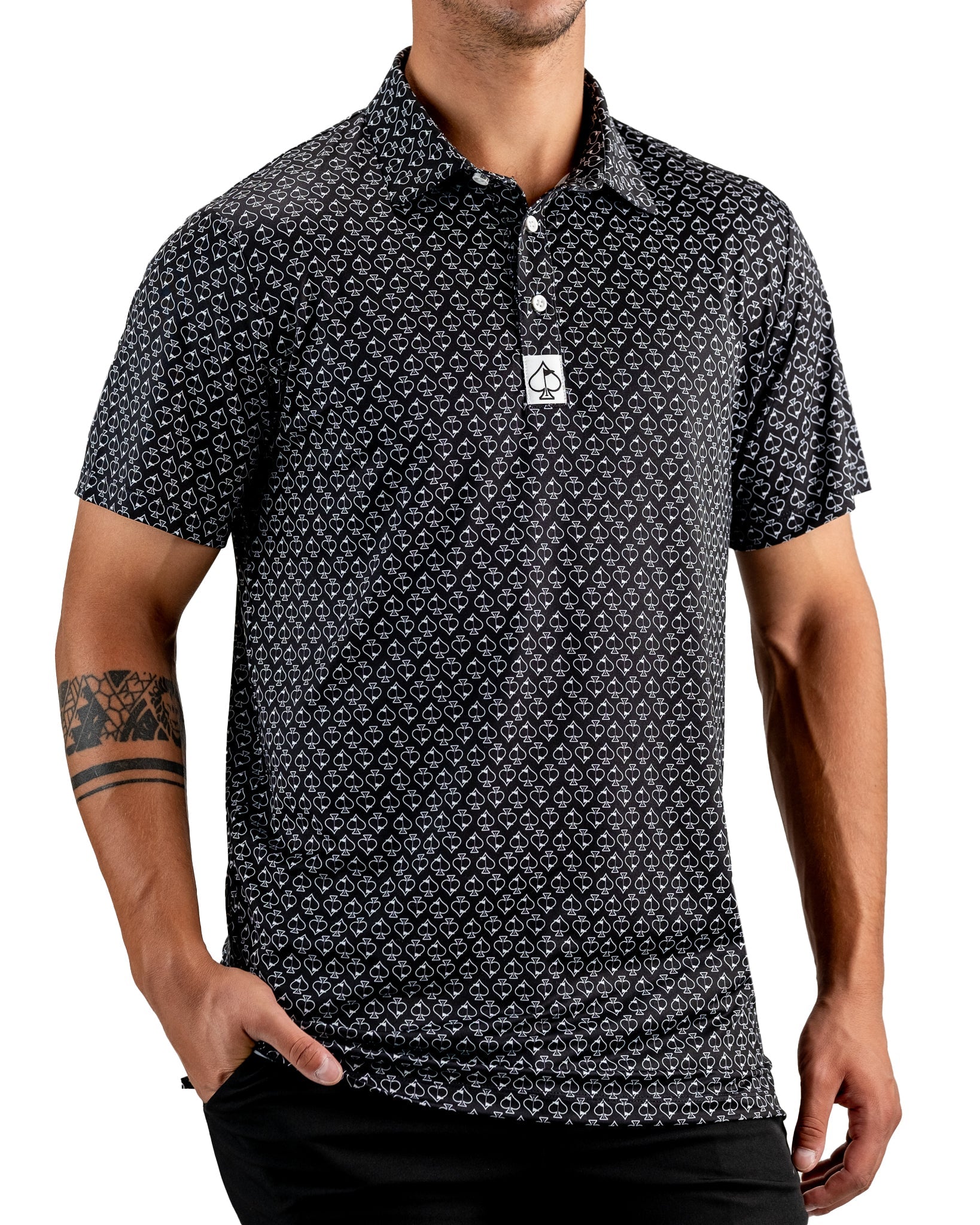 White Spades Polo Shirt - L image
