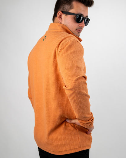 Player Preferred Waffle Knit Pullover - Pumpkin image 4