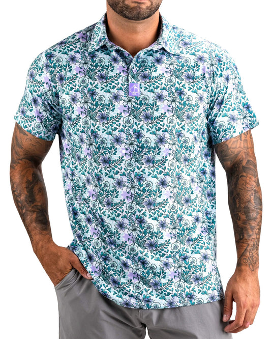 Fresh Floral Polo Shirt image 0