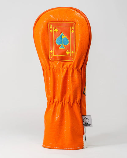 orange crush Queen Of Spades Fairway Cover