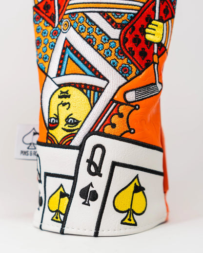 orange crush Queen Of Spades Fairway Cover