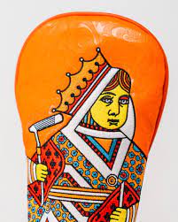 orange crush Queen Of Spades Fairway Cover
