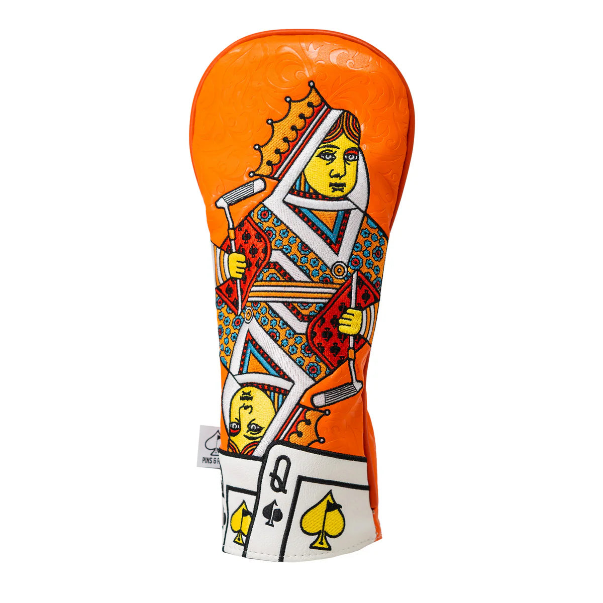 orange crush Queen Of Spades Fairway Cover